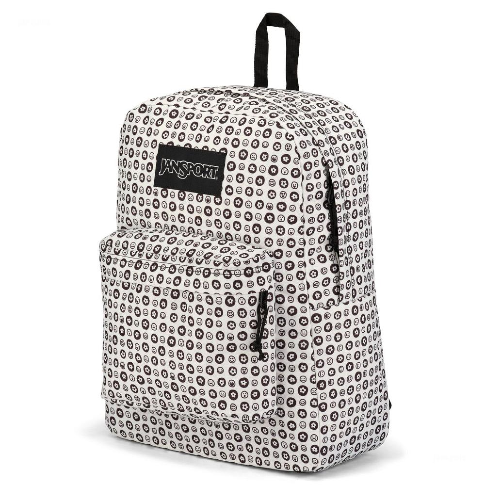 Sac à Dos Scolaire JanSport SuperBreak? Plus Blanche Noir | SMW-47288935